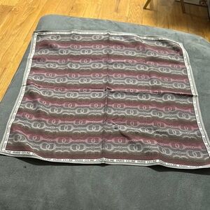 Celine Designer Scarf in Gray and Pink